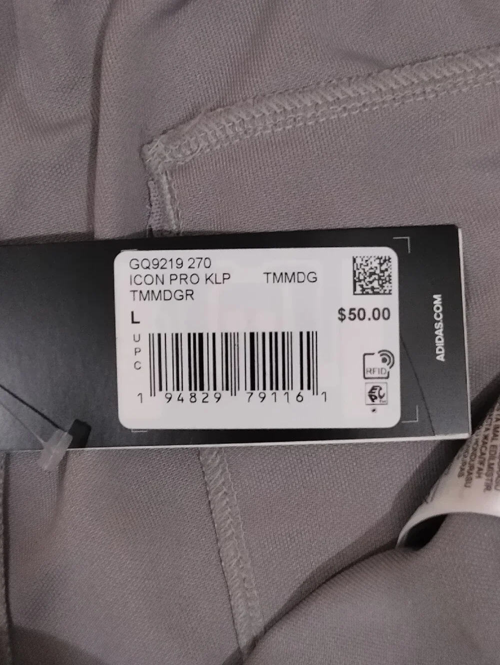 Adidas Mens Icon Pro Knee Length Baseball Pants Size Large GQ9219 Grey Aeroready